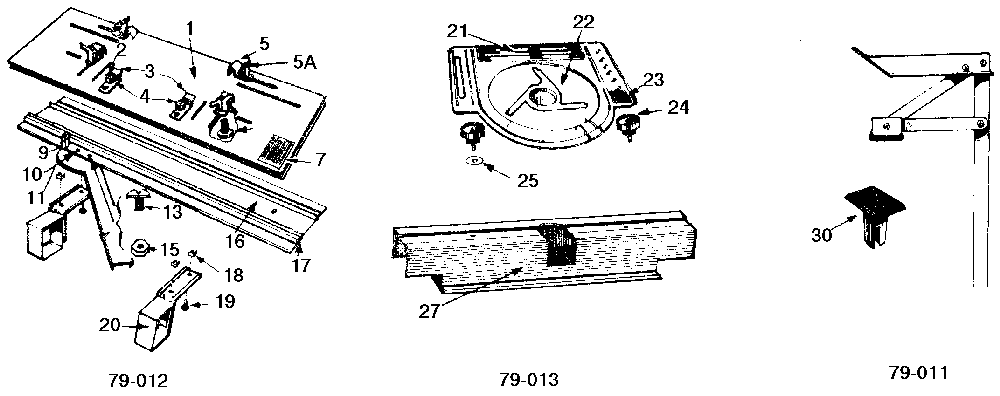 Page A Diagram and Parts List for 79-013 Type 1 Black and Decker Router